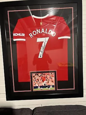 Cristiano Ronaldo Fanatics￼ Framed Signed Jersey Manchester United KOHLER • $1299.99