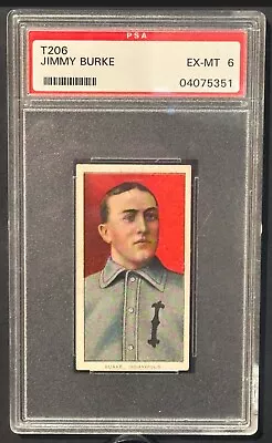 1909-11 T206 Sovereign 350 Jimmy Burke Low Pop Psa 6 (1 Of 1 For Sovereign 350) • $900