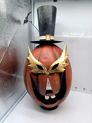 Metal Pumpkin Head Halloween Figurine Decoration 21  • $39.95