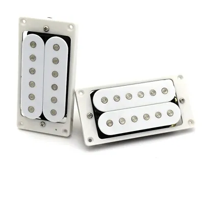 White Guitar Humbucker Pickups Set Fit FenderIbanezCortLaklandPeaveyESP LTD • $34.99