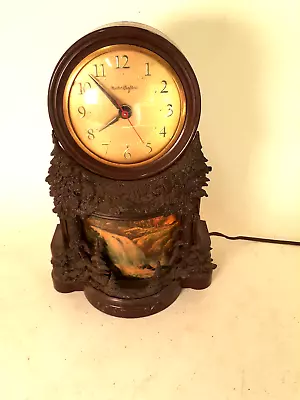 Vintage Mastercrafters' Waterfall Clock Model # 344 Keeps Time And Lights Up • $59