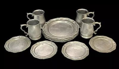 Crown And Castle Dinnerware Set For 10 People Vintage Authentic Made In USA • $250