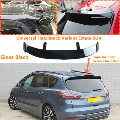 Fit For 2015-22 Ford S-Max ST-Line Black Rear Window Roof Spoiler Wing Universal • £69.99