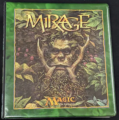 Magic The Gathering Mirage Binder 1996 Vintage Mtg Maro WITH ART PAGES WOC81169 • $73.39