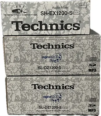 Technics SL-DZ1200 2 Pair + SH-EX1200-S DJ Controller Mixer Turntable • $1400