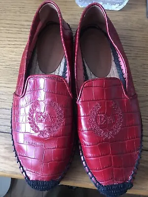 £15 • Buy Emporio Armani Red Leather Shoes Size 36