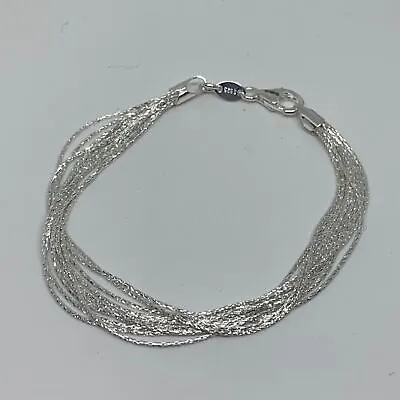 £93.10 • Buy LINKS OF LONDON Ladies Chain Essential Silk Row Bracelet S-Silver NEW RRP245