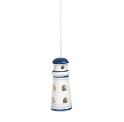 Nautical Light Pull Bathroom Decoration | Glazed Ceramic Light Switch Pull Cord • £12.99