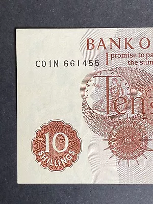 10 Shillings UK Uncirculated J.S. Fforde 10 Shilling CO1N Note • £25