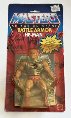 Masters Of The Universe Battle Armor He-Man Series 3 MOC G3 MOTU 1984 Mattel • $599.99