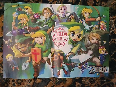 Legend Of Zelda 25th Anniversary Poster Nintendo Pop-1569 Obscure Version • $50.88