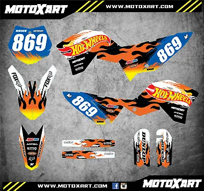 Full Custom Graphics Kit BLAZE Style Stickers Decals To Fit KTM 65 2009 - 2015  • $199.90