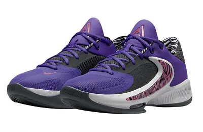 Nike Zoom Freak 4 DO9680-500 Men's Purple/Black Basketball Sneaker Shoes NR4257 • $63.99