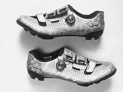 Shimano RX8 Carbon Gravel Boa MTB Cycling Shoes Silver SH-RX8 43 US 9/9.5 • $65