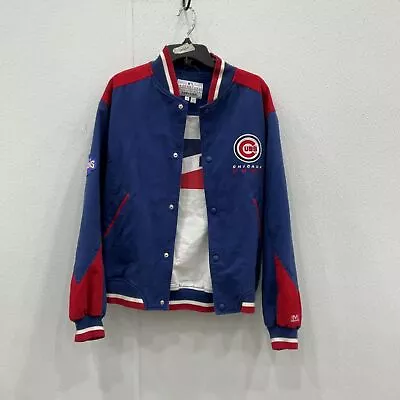 Mens Multicolor Chicago Cubs MLB Baseball Bomber Jacket Size Medium • $34