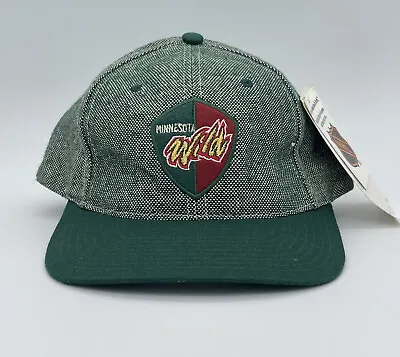 Minnesota Wild NHL Hockey Sports Specialties Vtg Hockey Strap Snapback Hat Cap • $22