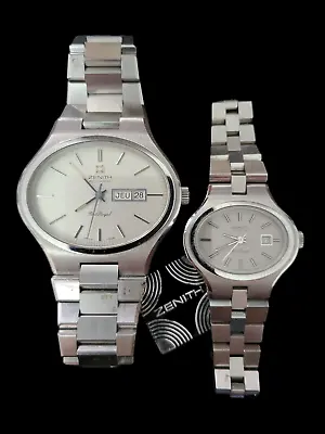 Zenith Port Royal Automatic Vintage Couple Watch Set Man And Woman • £1900