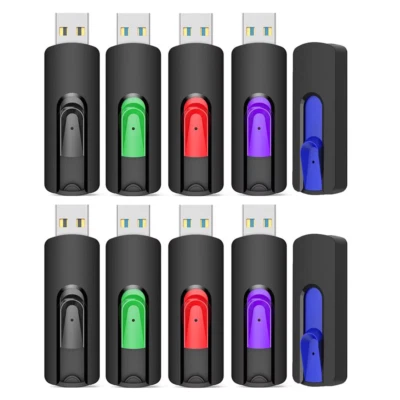 Mixed Color 5/10PCS USB 2.0 Flash Drive 1GB 2GB 4GB 8GB 16GB 32GB 64GB USB Stick • $27.99