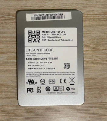$14 • Buy 120GB 2.5  Lite-On SATA SSD For Laptop