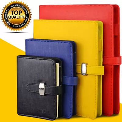 £11.99 • Buy A5 A6 A7 B5 Weekly Monthly Planner Diary Classic Loose-Leaf-Ring-Binder-Notebook
