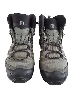 SALOMON Women's X Ultra Wide Mid Gore-tex Walking Boot UK 7.5  Grey USED  • £30