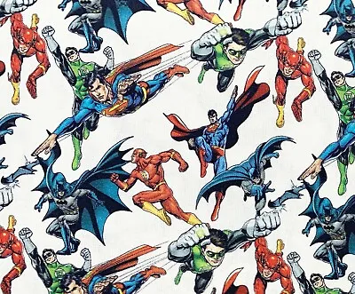 Cotton Fabric - Superheros Batman Superman Licensed Craft Fabric Material Metre • £8.99