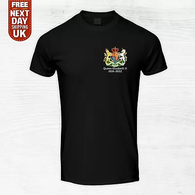 £9.99 • Buy Queen Elizabeth II 1926 - 2022 TShirt POCKET Coat Of Arms Mens Women RIP Queen T