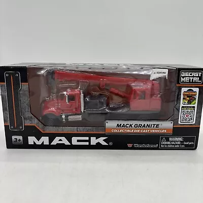 Mack Granite Diecast Metal Crane Truck Wonderlanes 1/50 Scale Toy 0901 • $20