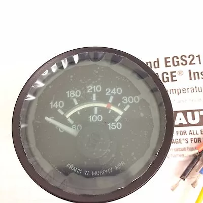 New In Box Murphy EGS21T-300-24-A Coolant Temperature Gauge Voltage: 24VDC • $45