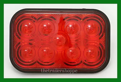 Maxxima Red 5  Rectangular SST Stop Turn Tail 9 LED Tail Light M42213R • $19.25