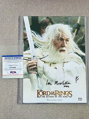 IAN MCKELLEN Signed Photo Gandalf PSA DNA Lord Of The Rings Autograph Rare • £350