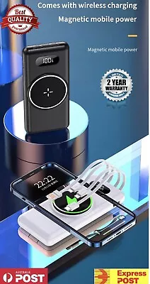 $44.99 • Buy Magnetic Wireless 22.5W 20000mah Power Bank USB Backup Battery Charger For Phone