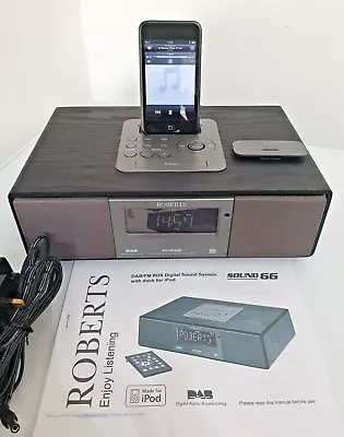 ROBERTS SOUND 66 DAB RADIO & IPOD PLAYER DOCK • £69.99