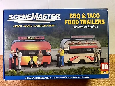 HO Scale Walthers 949-2904 SceneMaster BBQ & Taco Food Trailers KIT • $23.77