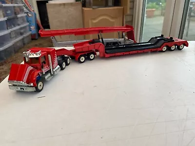 £55.99 • Buy Siku.1/50. Peterbuilt Usa Lorry.artic Tractor Unit.low Loader. & Car Transporter
