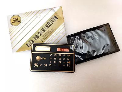 £9.58 • Buy AT&T Thin Pocket Credit Card Size Calculator, Solar Powered, NEW, Original Box.