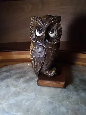 Rare German Oswald Eye-Rolling 🦉 OWL Perched On A Book Clock • $349.99
