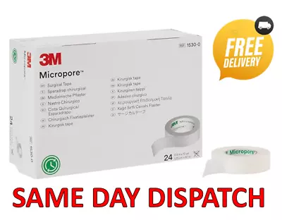 3m Micropore Tape 1.25cm Or 2.5cm Surgical Eyelash Tape Beauty Premium Quality • £0.99