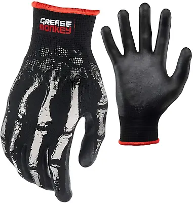 Bone Series Foam Nitrile Mechanic Gloves With Grip Best In Quality New • $6.89