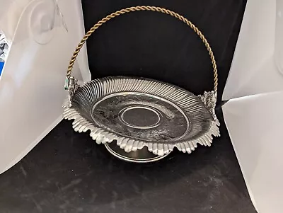 Quadruple Plate Victorian Silver Cake Basket With Handle • $24