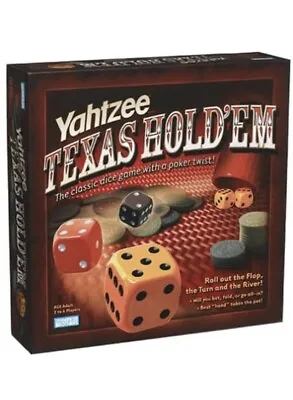 Yahtzee Texas Hold'em Poker Style Dice Game Hasbro - 2004 - Factory Sealed NEW • $18.99