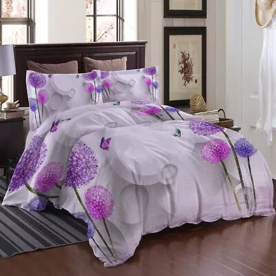 Dandelion Blowing 3D Printing Duvet Quilt Doona Covers Pillow Case Bedding Sets • £104.84