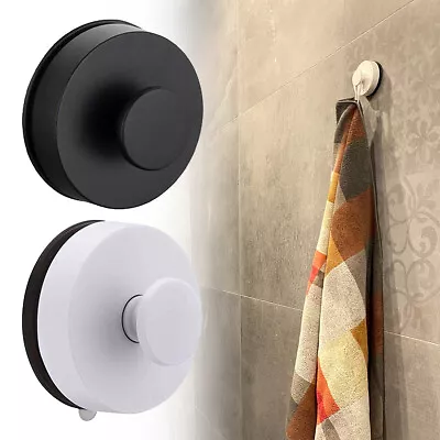 1/2pcs Strong Vacuum Suction Cup Hook Shower Towel Holder Round Hooks Bathroom • $11.99