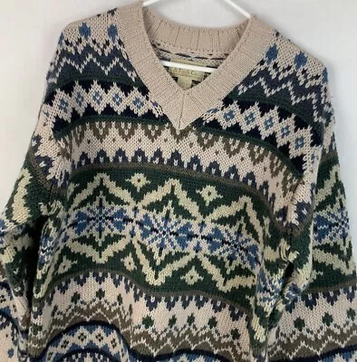 Vintage Abercrombie & Fitch Sweater Wool Knit Snow Nordic Heavy Ski Men’s Small • $44.99