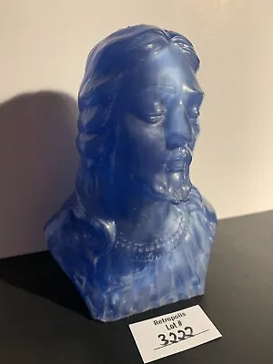 Blue Vintage Jesus Statue Bust • $32.30