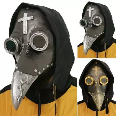 Steampunk Bird Masks Plague Doctor Horror Mask Carnival Cosplay Party Costume AU • $22.79