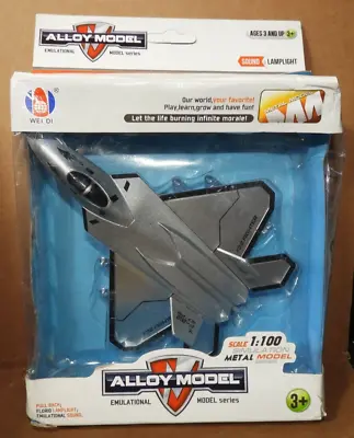 (ALLOY MODEL) F22 STEALTH FIGHTER SIMULATION METAL MODEL  (Scale 1:100)  NEW!! • $24.99
