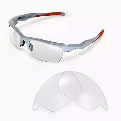 Walleva Clear Non-Polarized Replacement Lenses For Oakley Fast Jacket Sunglasses • $4.99