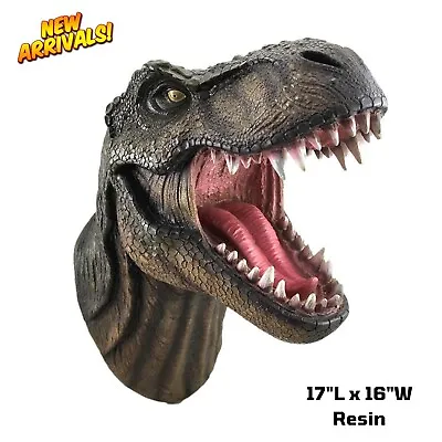 T-Rex Tyrannosaurus Dinosaur Head Statue Bust Realistic Gift Jurrasic Park Decor • $254.02