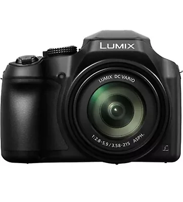 Lumix Panasonic DC-FZ82 18MP 4k Video 20-1200mm Super Zoom Digital Camera. Black • £345